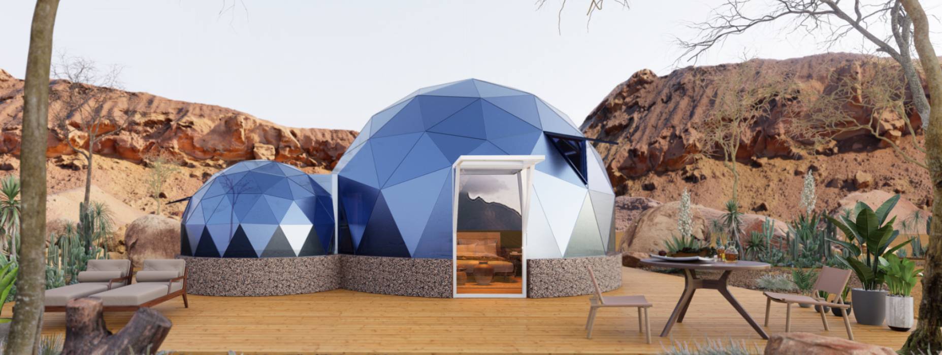 松山区球形智能光伏玻璃星空房